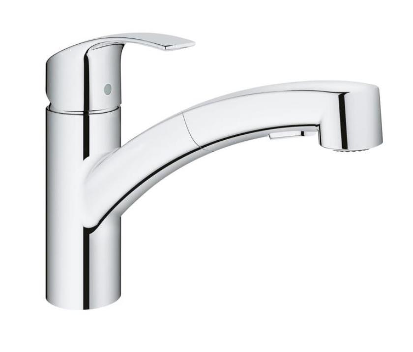 virtuves izlietnes maisitajs Eurosmart, U veida iztece, supersteel