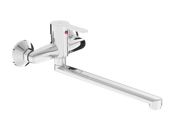 virtuves izlietnes maisitajs Lyra Smart, no sienas, iztece 210 mm, hroms