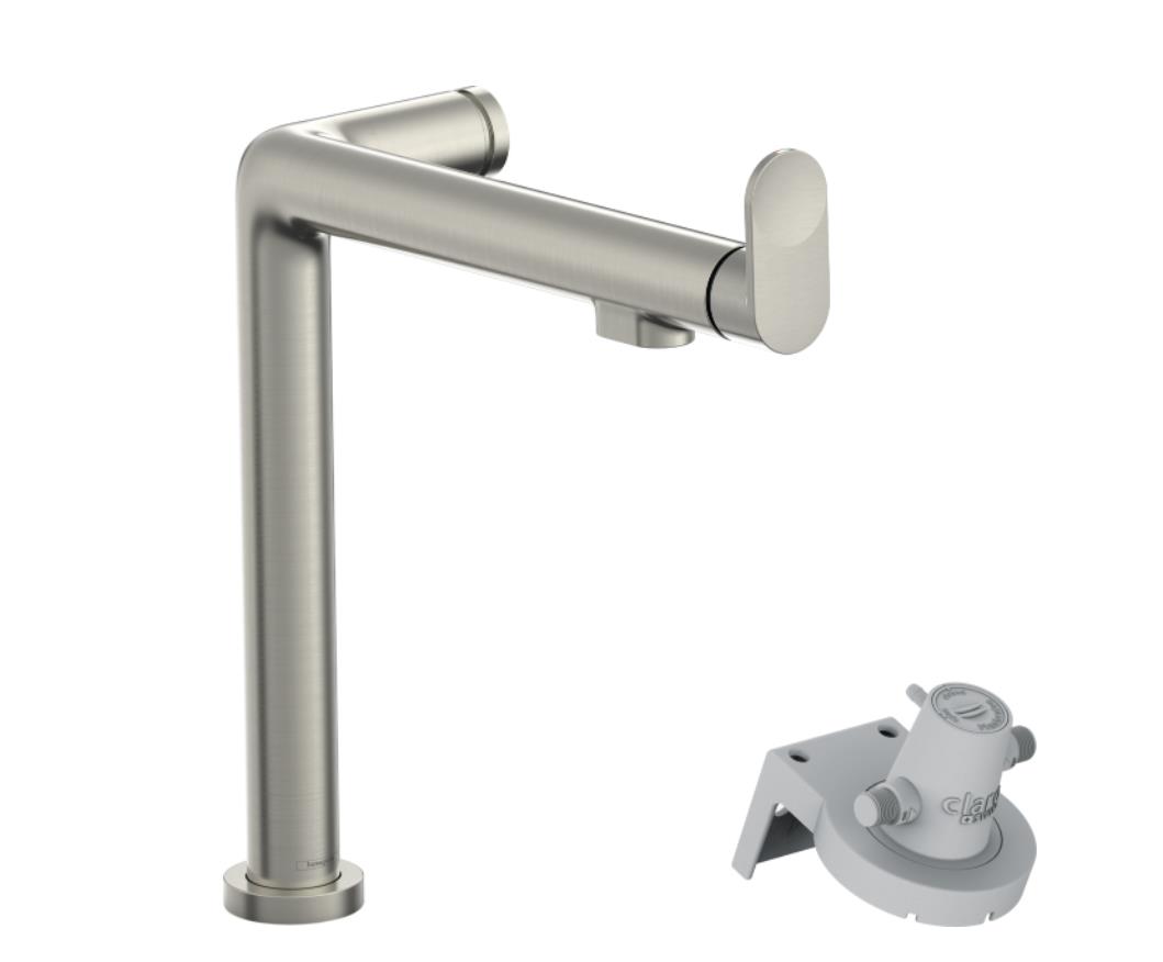 virtuves izlietnes maisitajs ar izvelkamu du嗽 Aqittura M91 FilterSystem 210, stainless steel finish