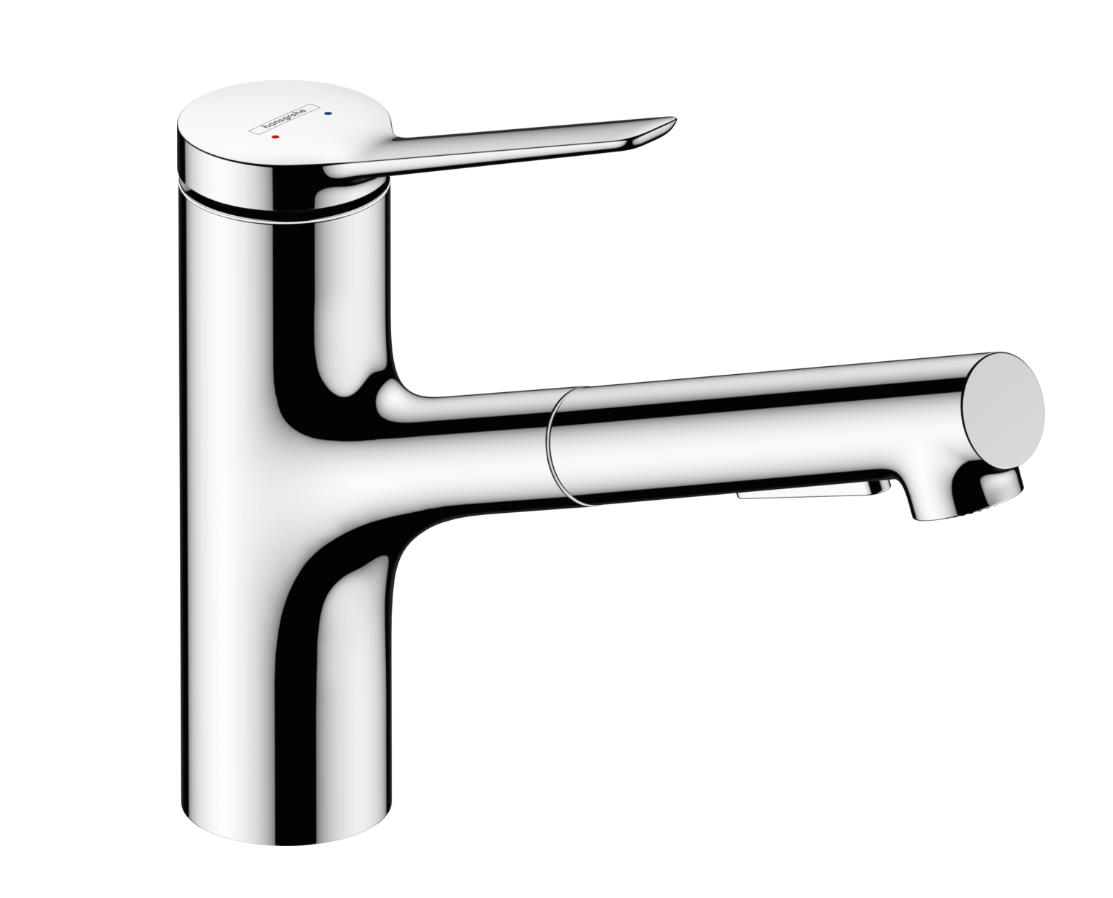 virtuves izlietnes maisitajs ar izvelkamu du嗽 Zesis M33-150 2jet, matets melns