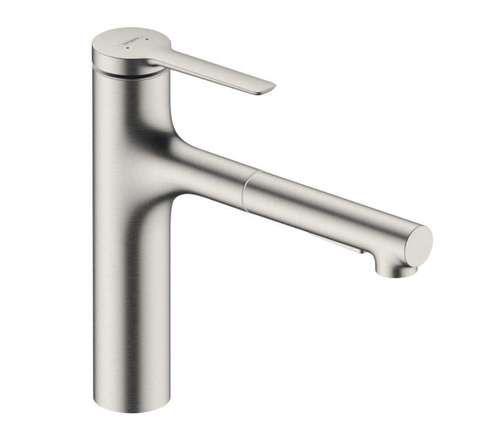 virtuves izlietnes maisitajs ar izvelkamu du嗽 Zesis M33-160 2jet, matets melns