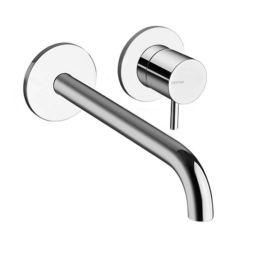 iebuvejams izlietnes maisitajs Pic, iztece 218 mm, 2 caurumu, no sienas, matets melns