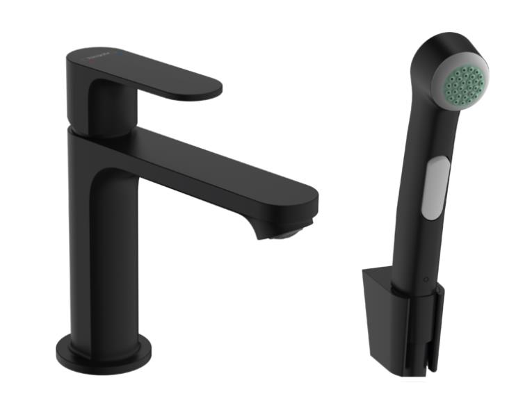 izlietnes maisitajs Rebris S 210, ar pop-up, matets melns