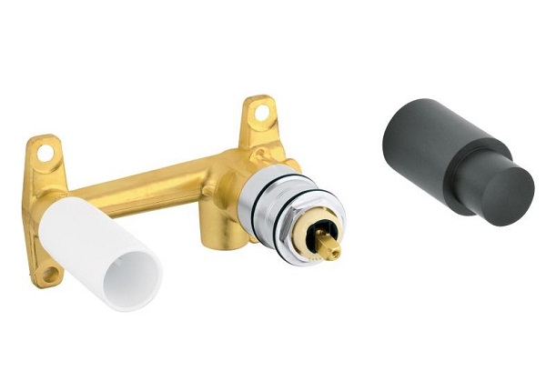 iebuvejama izlietnes maisitaja zemapmetuma dala, 2 caurumu, no sienas