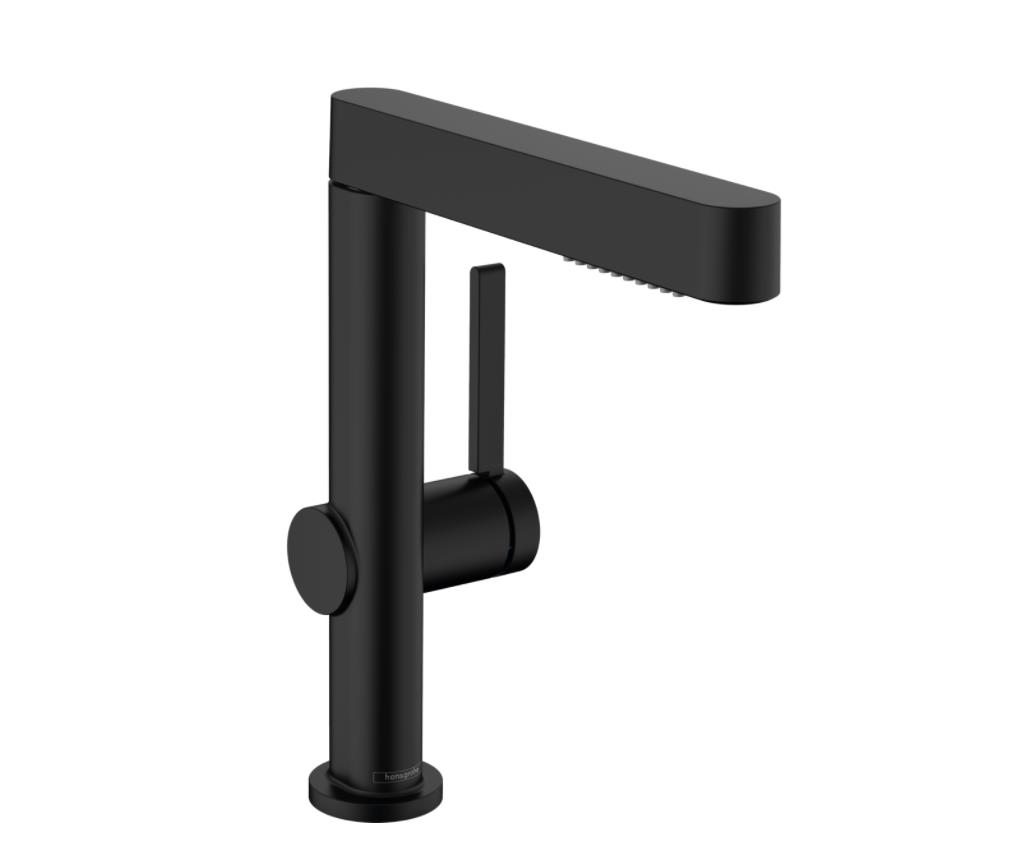 izlietnes maisitajs Finoris 110 CoolStart, ar push-open, matets melns