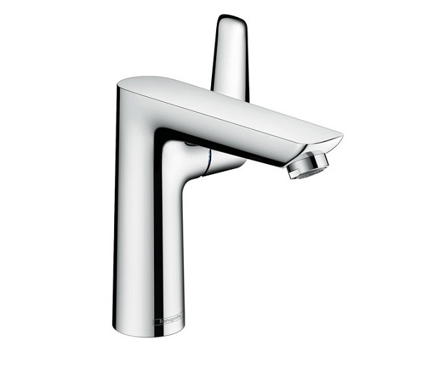 izlietnes maisitajs Talis E 110, ar pop-up, brushed black chrome